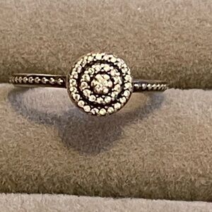 PANDORA Silver Radiant Elegance, Clear CZ Ring (50) size 5